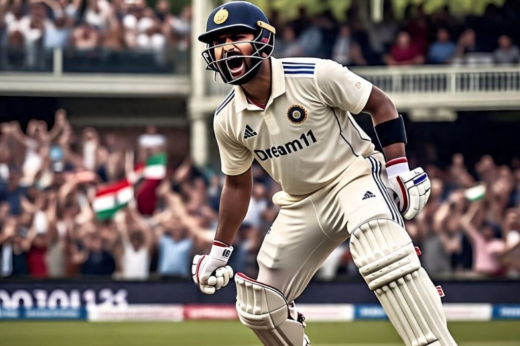 Rishabh Pant clutching his injured foot in pain after being struck by a delivery.