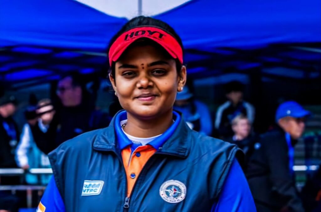 Jyothi Surekha Vennam at the Archery World Cup in Madrid 2025, including individual and team silver, and mixed team bronze.